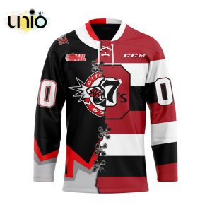 Custom Ottawa 67’s Mix Home And Retro Hockey Jersey