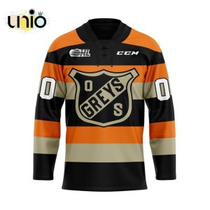 Custom Owen Sound Greys 100th Anniversary Commemorative Replica Adult Hockey Jerseys