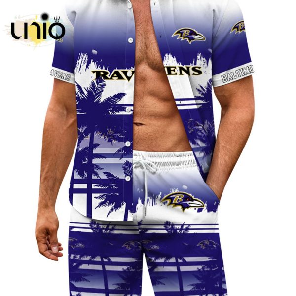 Baltimore Ravens Designed Pattern Hawaiian Shirt