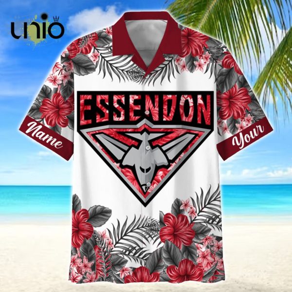 Beach Essendon Bombers AFL Sport Personalized Hawaiian Shirt