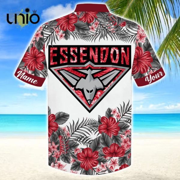 Beach Essendon Bombers AFL Sport Personalized Hawaiian Shirt