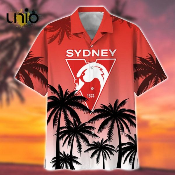 Beach Sydney Swans AFL Sport Summer Personalized Hawaiian Shirt