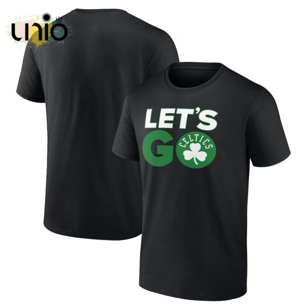Boston Celtics NBA Let’s Go Black T-Shirt, Jogger, Cap