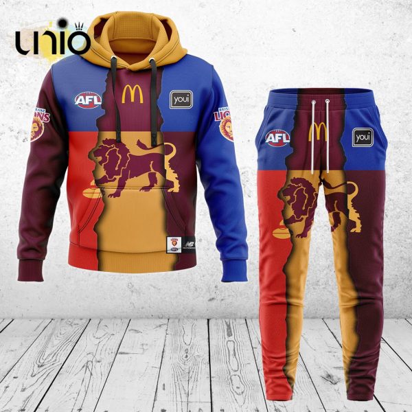 Brisbane Lions AFL Mix Guernseys 2024 Collection Hoodie, Jogger