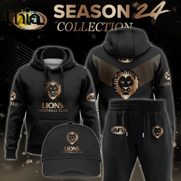 Brisbane Lions Gold Premier 2024 Hoodie, Jogger, Cap Limited Edition