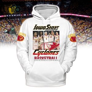 Iowa State Cyclones Starting Five Men’s Basketball White Hoodie