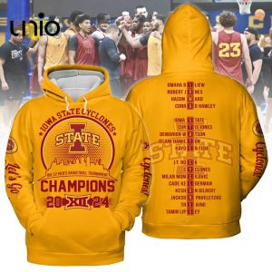 Iowa State Cyclones Men’s 2024 Basketball Champions Gold Hoodie