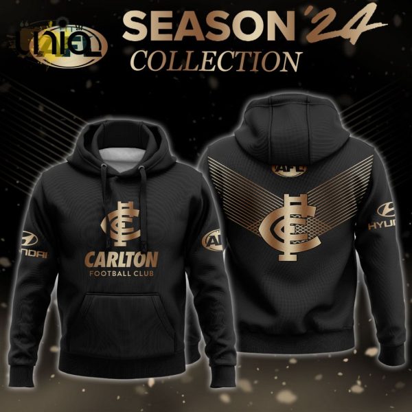 Carlton Blues Gold Premier 2024 Hoodie, Jogger, Cap Limited Edition