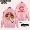 Carolina Panthers Custom Name Shut The F Up Pink Hoodie