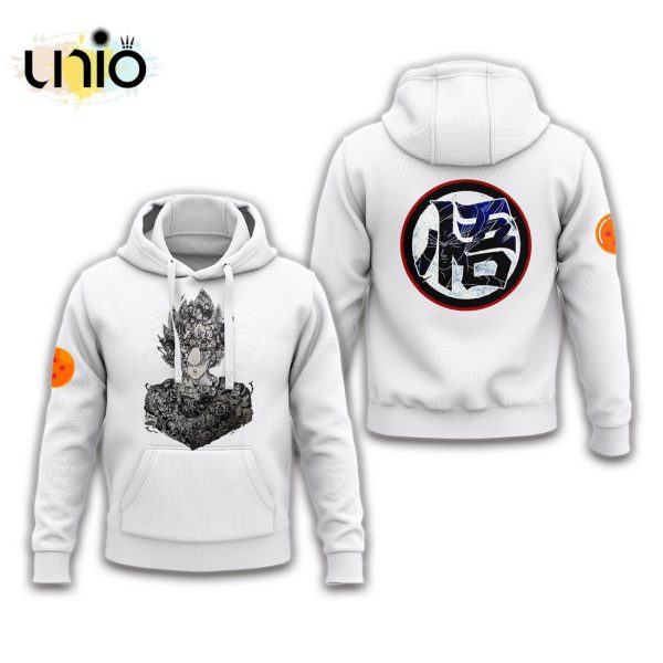 Custom Anime Dragon Ball Goku White Fandom Hoodie 3D