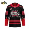 Custom Calgary Hitmen Team Hockey Jersey For St.Patrick Day