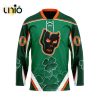 Custom Edmonton Oil Kings Reverse Retro Pattern Hockey Jersey