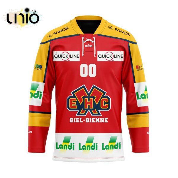 Custom EHC Biel Home Jersey Personalized Letters Number