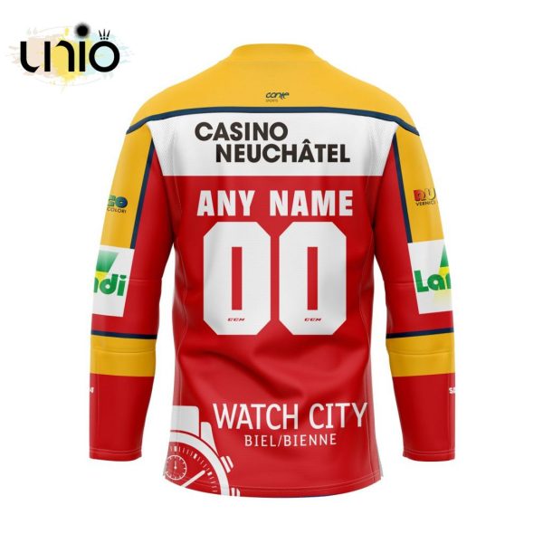 Custom EHC Biel Home Jersey Personalized Letters Number