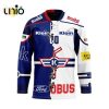 Custom EV Zug Home Mix Away Jersey Personalized Letters Number