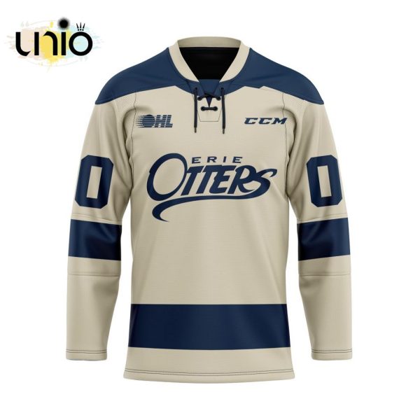 Custom Erie Otters Alternate Hockey Jersey