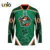 Custom Erie Otters The Luck Of The Irish Hockey Jersey