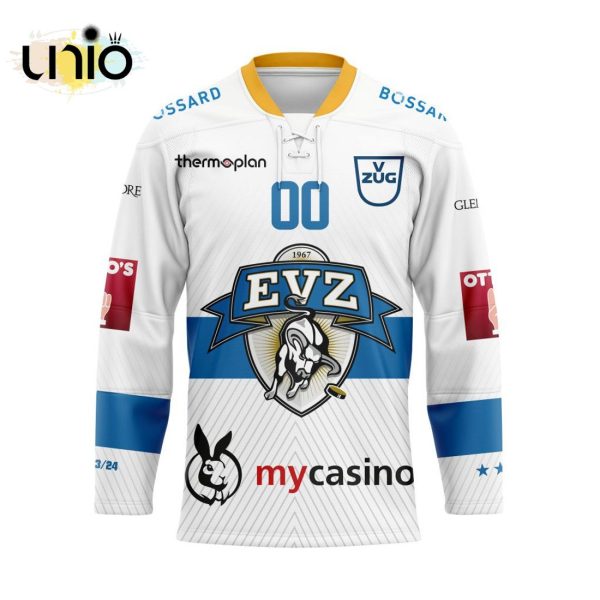 Custom EV Zug Away Hockey Jersey