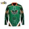 Custom Everett Silvertips Team Hockey Jersey For St.Patrick Day