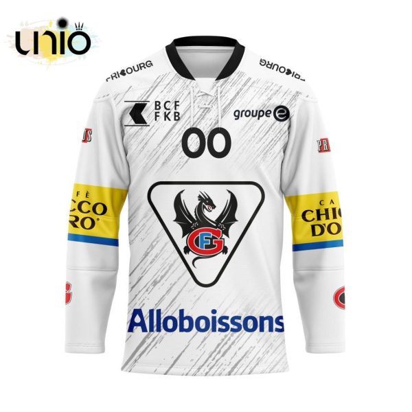 Custom Fribourg-Gottéron Away Hockey Jersey