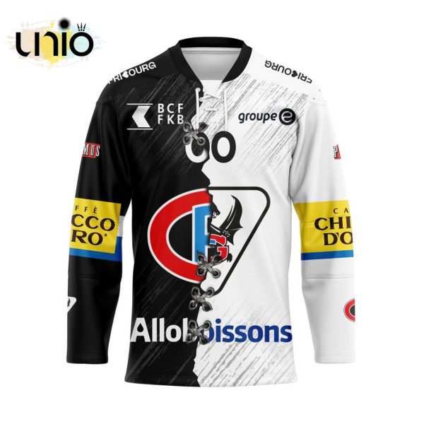 Custom Fribourg-Gottéron Home Mix Away Jersey Personalized Letters Number