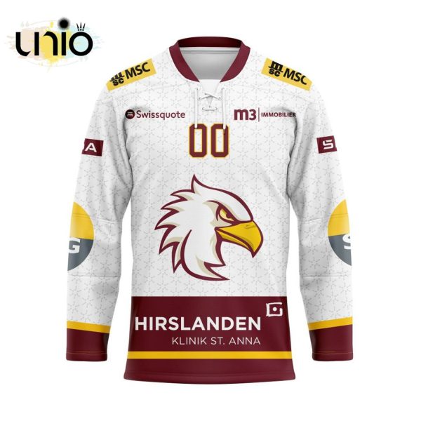 Custom Genève-Servette HC Away Hockey Jersey