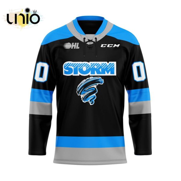 Custom Guelph Storm Warm Up Hockey Jersey