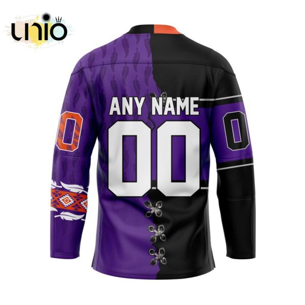 Custom Halifax Thunderbirds Mix Panther City Hockey Jersey