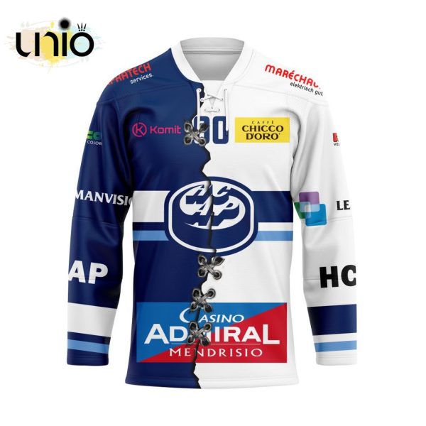 Custom HC Ambrì-Piotta Home Mix Away Jersey Personalized Letters Number