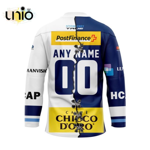 Custom HC Ambrì-Piotta Home Mix Away Jersey Personalized Letters Number