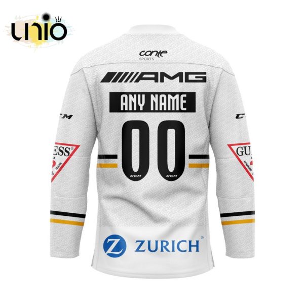 Custom HC Lugano Away Hockey Jersey