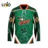 Custom Kelowna Rockets Reverse Retro Pattern Hockey Jersey