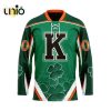 Custom Kitchener Rangers Team Hockey Jersey For St.Patrick Day