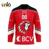 Custom HC Lugano Home Mix Away Jersey Personalized Letters Number