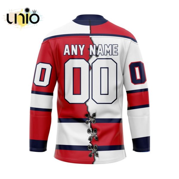 Custom Lethbridge Hurricanes Mix Home And Away Hockey Jersey