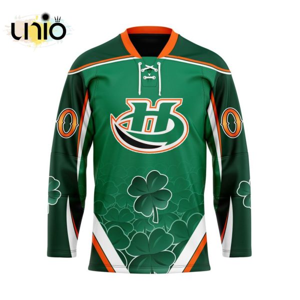 Custom Lethbridge Hurricanes Team Hockey Jersey For St.Patrick Day