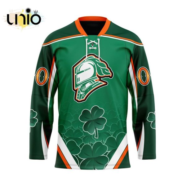 Custom London Knights Team Hockey Jersey For St.Patrick Day