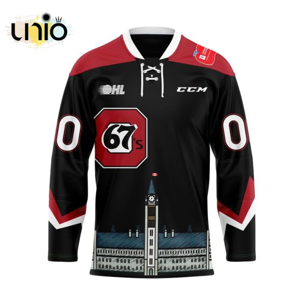 Custom Ottawa 67’s City Version Hockey Jersey