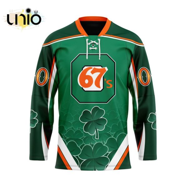 Custom Ottawa 67’s Team Hockey Jersey For St.Patrick Day