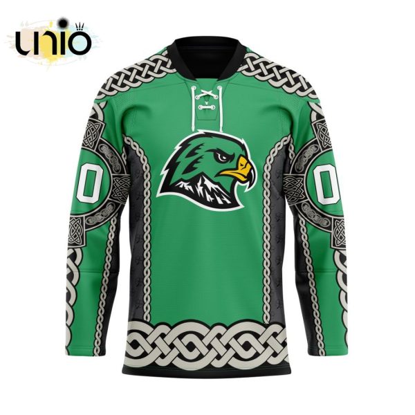 Custom Portland Winterhawks St Patrick Day Team Hockey Jersey