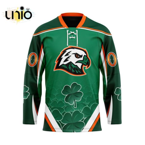 Custom Portland Winterhawks Team Hockey Jersey For St.Patrick Day