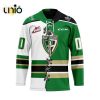 Custom Prince Albert Raiders St Patrick Day Team Hockey Jersey