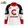 Custom Prince George Cougars Home Hockey Jersey