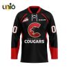 Custom Prince George Cougars Away Hockey Jersey