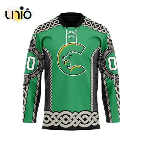 Custom Prince George Cougars St Patrick Day Team Hockey Jersey