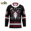 Custom Red Deer Rebels Away Hockey Jersey