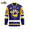 Custom Saskatoon Blades Away Hockey Jersey