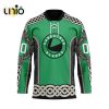 Custom Seattle Thunderbirds St Patrick Day Team Hockey Jersey