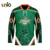 Custom Barrie Colts Team Hockey Jersey For St.Patrick Day