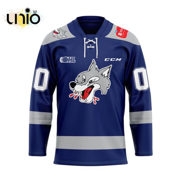 Custom Sudbury Wolves Child Live Matters Hockey Jersey